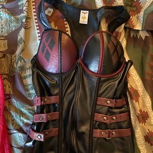 Harley Quinn Zip-up Corset/lingerie